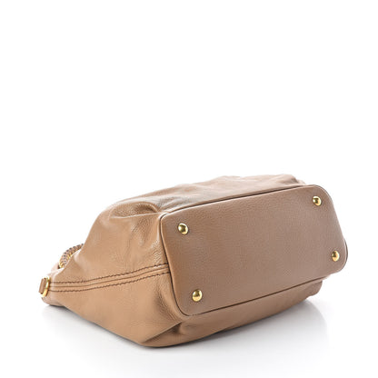 Miu Miu Vitello Daino Top Handle Tote Cammeo 4 of 9