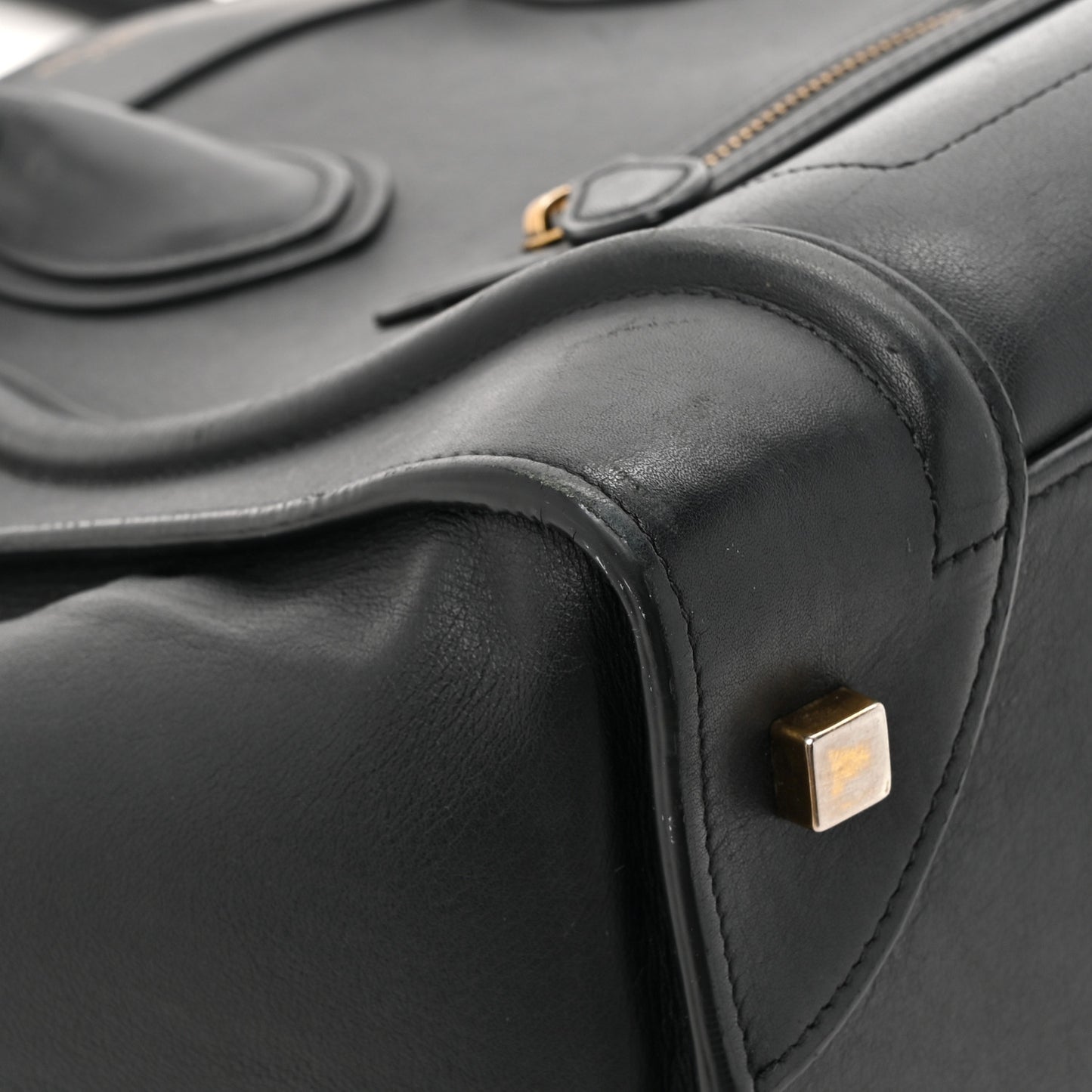 Smooth Calfskin Mini Luggage Black