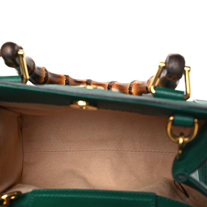 Gucci Wonka Grain Calfskin Mini Diana Tote Bag Green Yellow Fluo 5 of 10