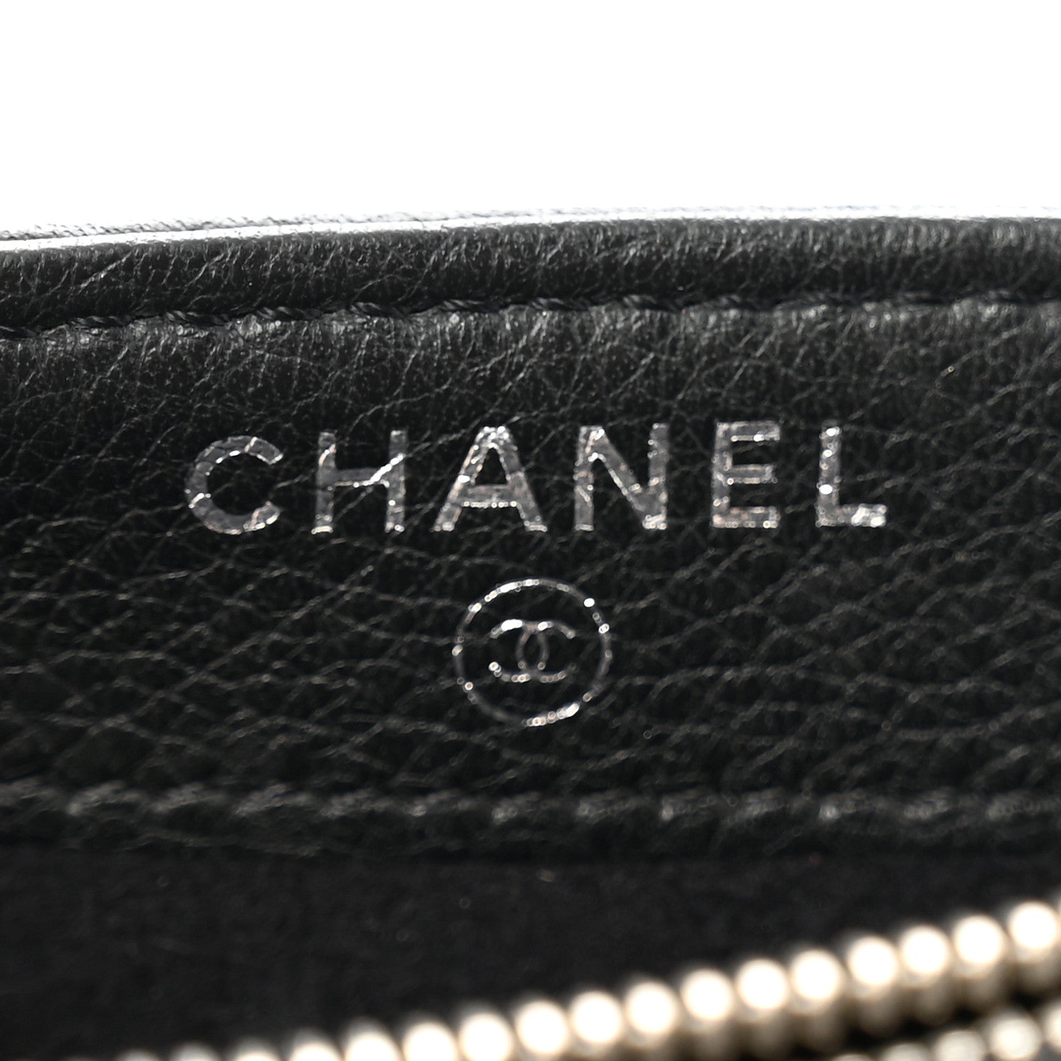 Chanel Calfskin Strass Studded Mini Phone Holder Clutch Black 7 of 13