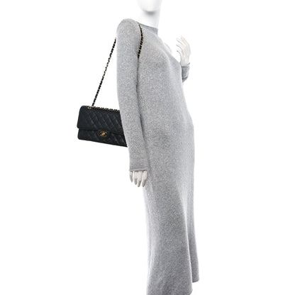 Chanel Caviar Quilted Medium Double Flap Black 2 of 11