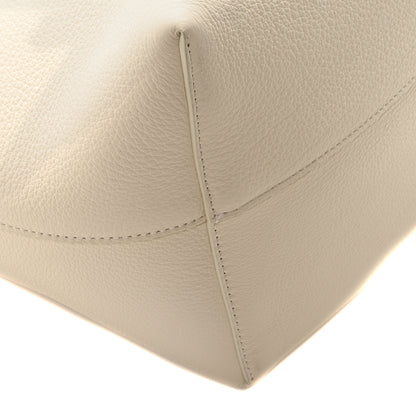 The Row Grained Calfskin Medium N/S Park Tote Ivory 9 of 10