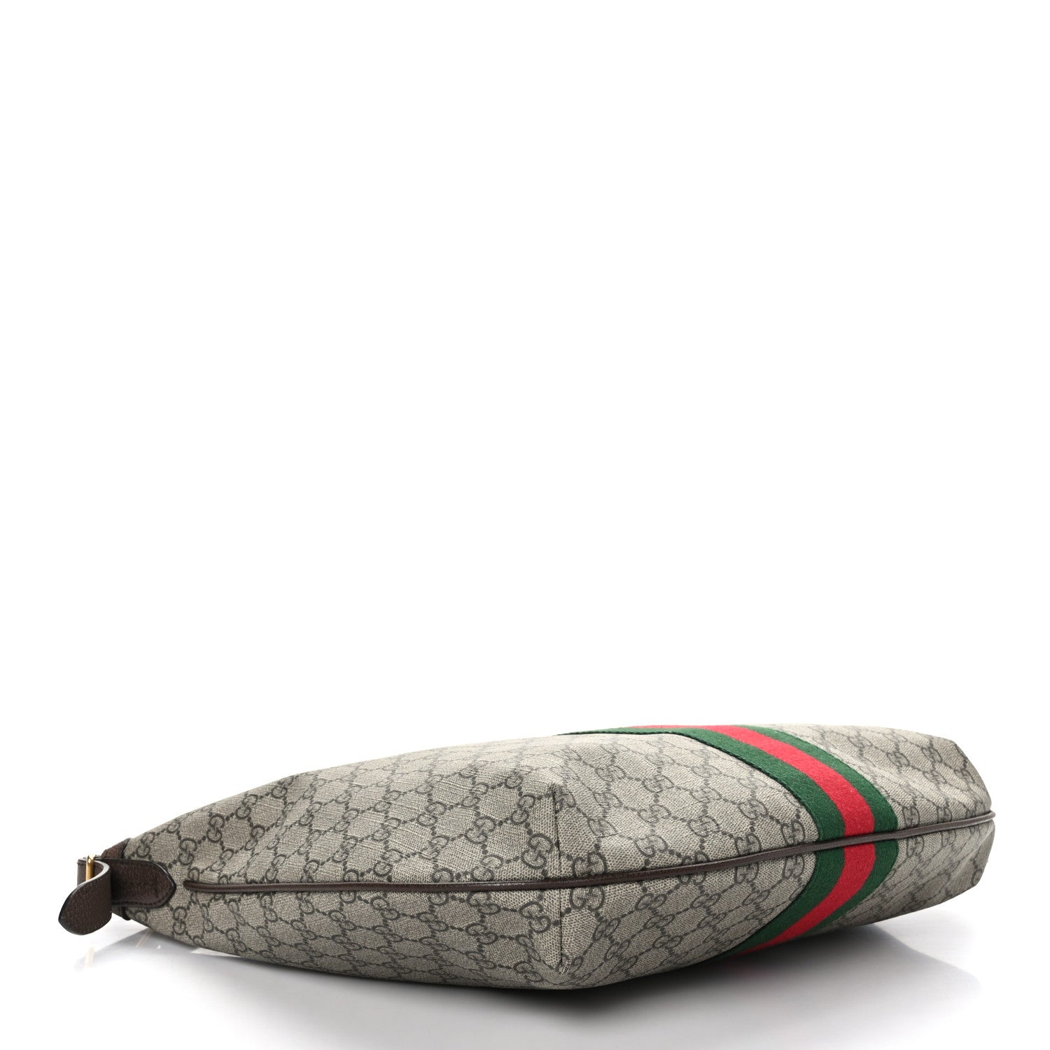 Gucci GG Supreme Monogram Web Ophidia Half Moon Hobo Brown 4 of 9