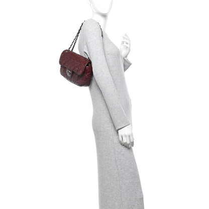 Chanel Vinyl Rock In Moscow Single Flap Dark Red 2 of 11