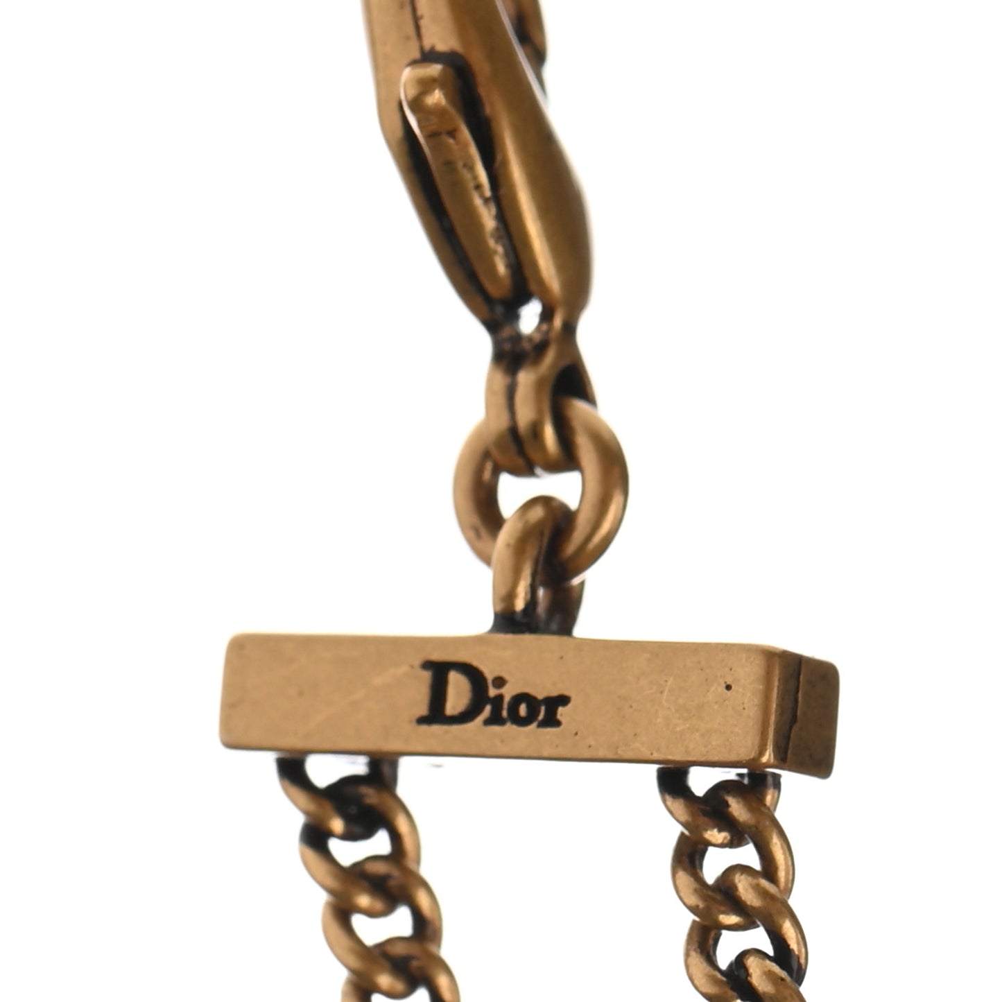 Metal J'Adior Choker Necklace Aged Gold