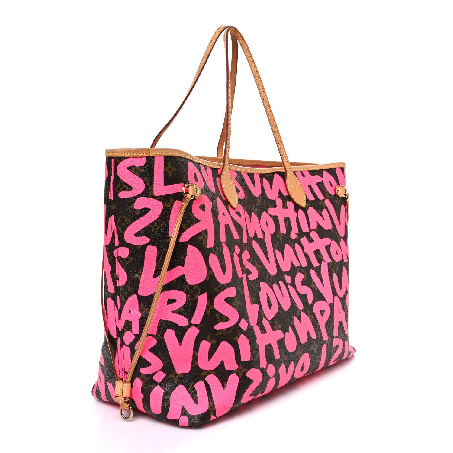 Louis Vuitton Monogram Graffiti Neverfull GM Fuchsia 3 of 10