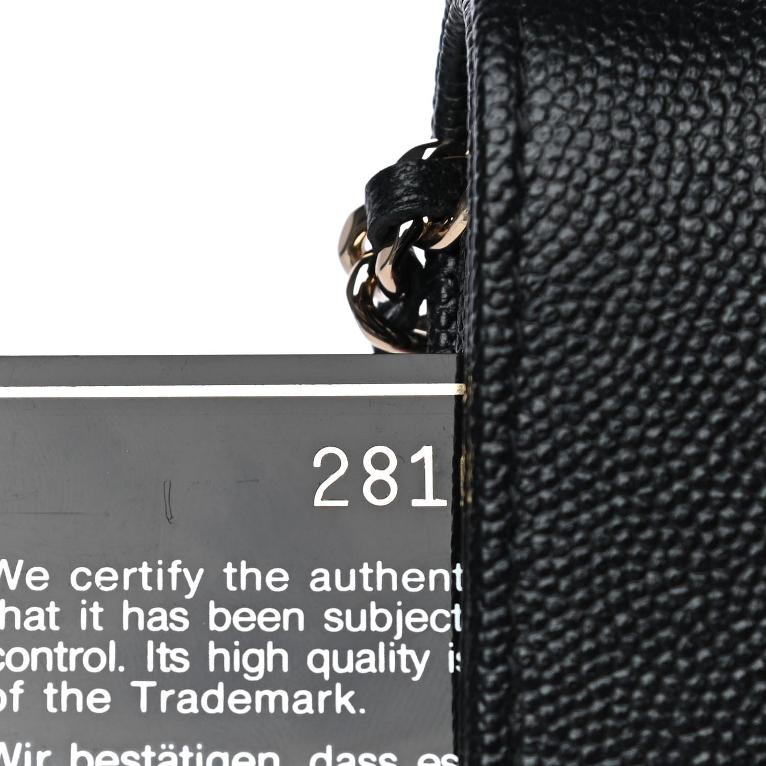 Chanel Caviar Quilted Vintage Mademoiselle Wallet On Chain WOC Black 9 of 10