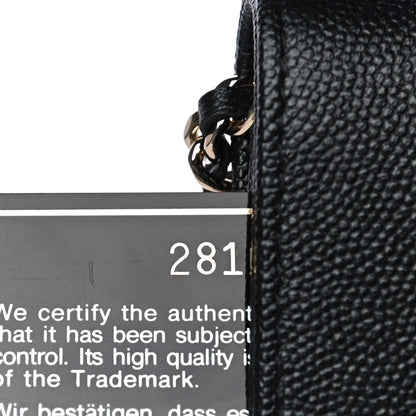 Chanel Caviar Quilted Vintage Mademoiselle Wallet On Chain WOC Black 9 of 10