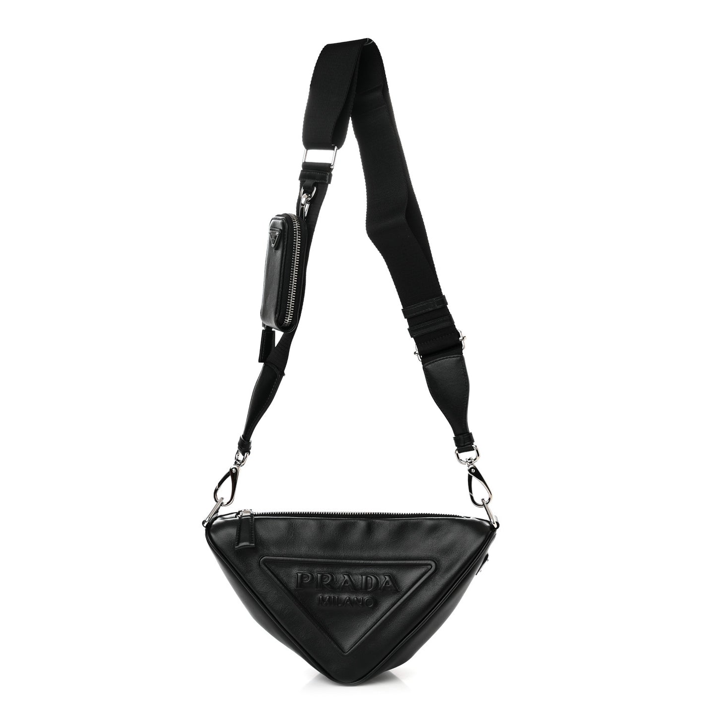 Grace Lux Triangle Shoulder Bag Black