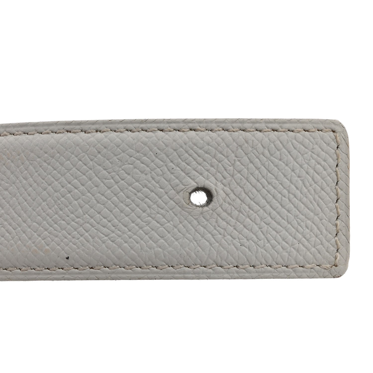 Hermes Epsom Chamonix 32mm Belt Strap 100 40 White Gold 8 of 8