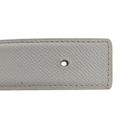 Hermes Epsom Chamonix 32mm Belt Strap 100 40 White Gold 8 of 8