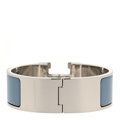 Hermes Enamel Wide Clic Clac H Bracelet PM Bleu Orage 3 of 6