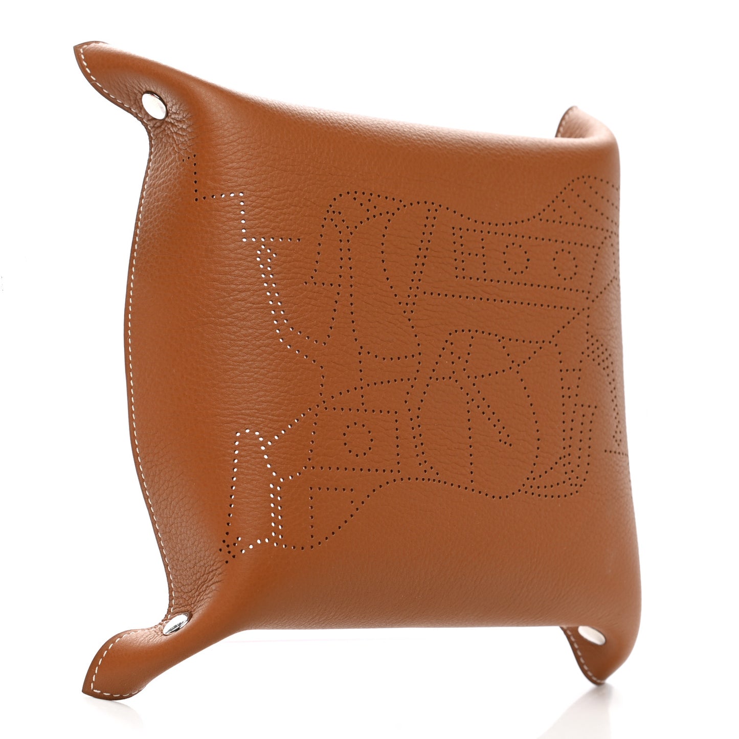 Taurillon Clemence Mises et Relances Double Horse Change Tray Tuile Fauve
