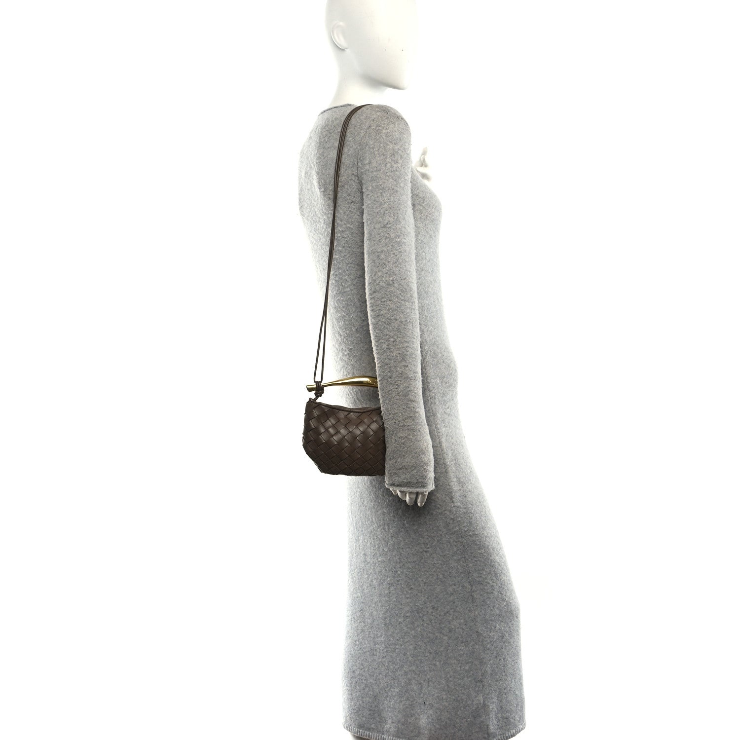 Bottega Veneta Nappa Intrecciato Mini Sardine Bag Taupe Grey 2 of 9