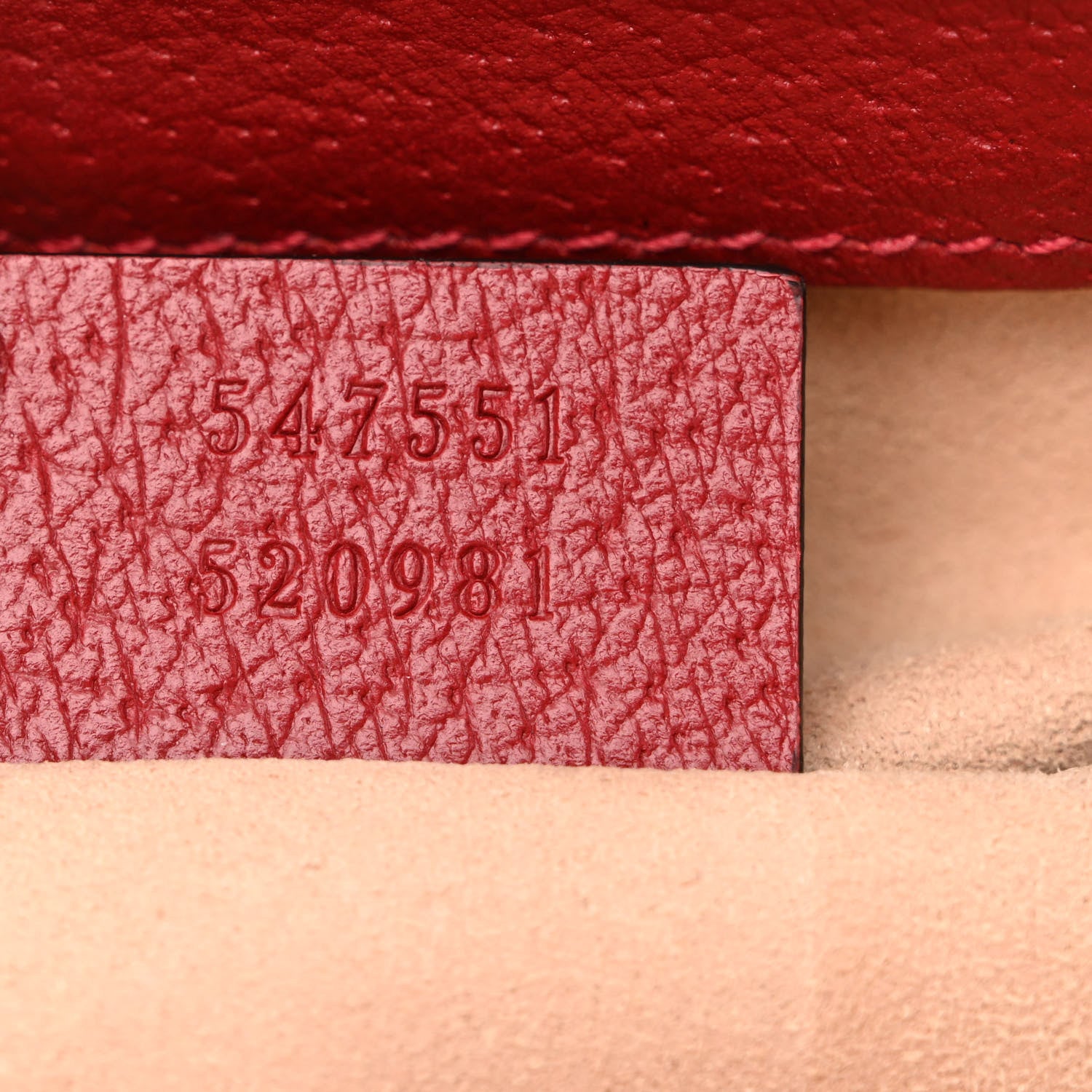 Gucci Monogram Shoulder Bag Red 7 of 11