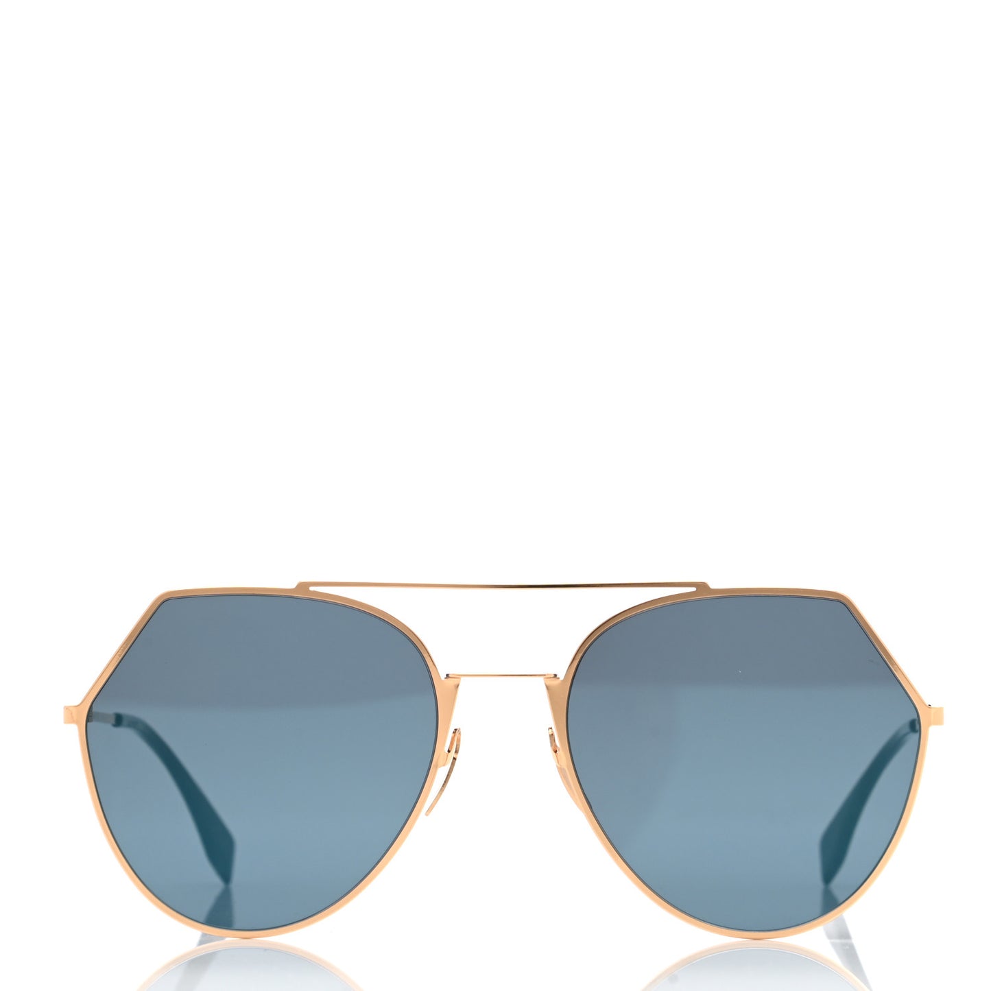 Metal Geometric Sunglasses FF 0194/S Gold