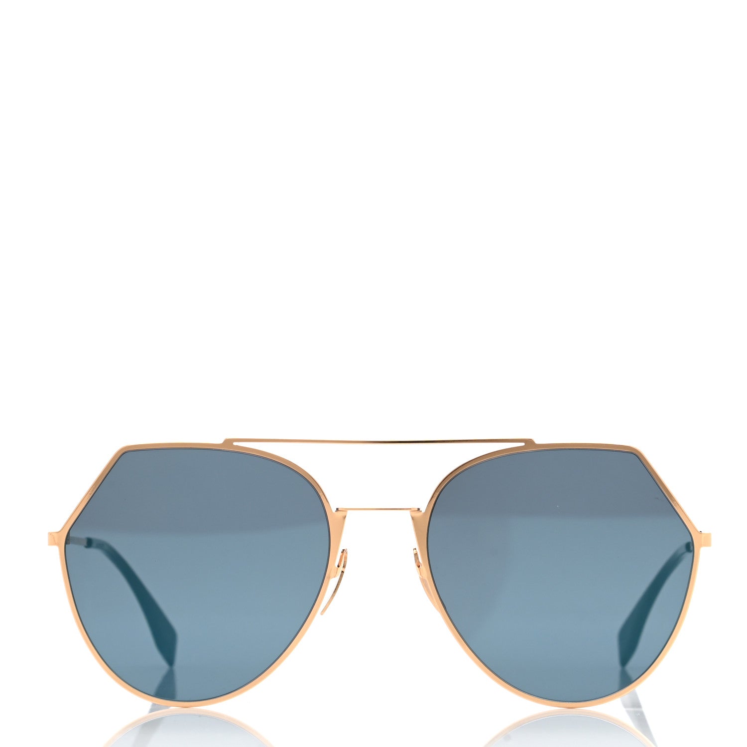 Fendi Metal Geometric Sunglasses FF 0194/S Gold 2 of 7