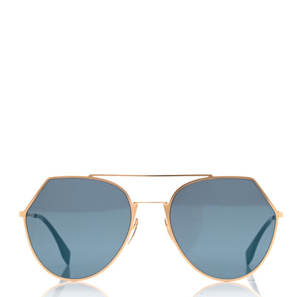 Fendi Metal Geometric Sunglasses FF 0194/S Gold 2 of 7