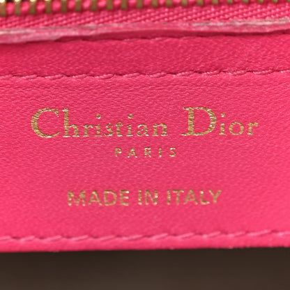 Christian Dior Lambskin Cannage Large Lady Dior Pink 6 of 23