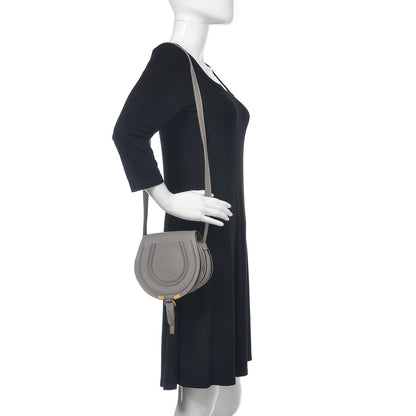 Chloe Calfskin Mini Marcie Round Crossbody Bag Cashmere Grey 2 of 13