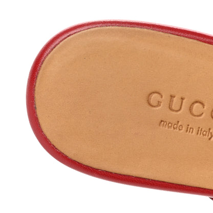 Gucci Malaga Kid Womens Princetown Slippers 36 Hibiscus Red 9 of 11