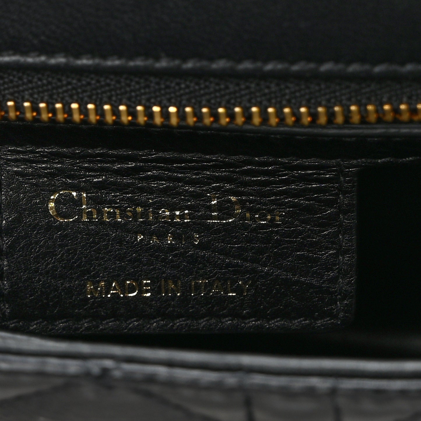 Calfskin Cannage Small Caro Bag Black