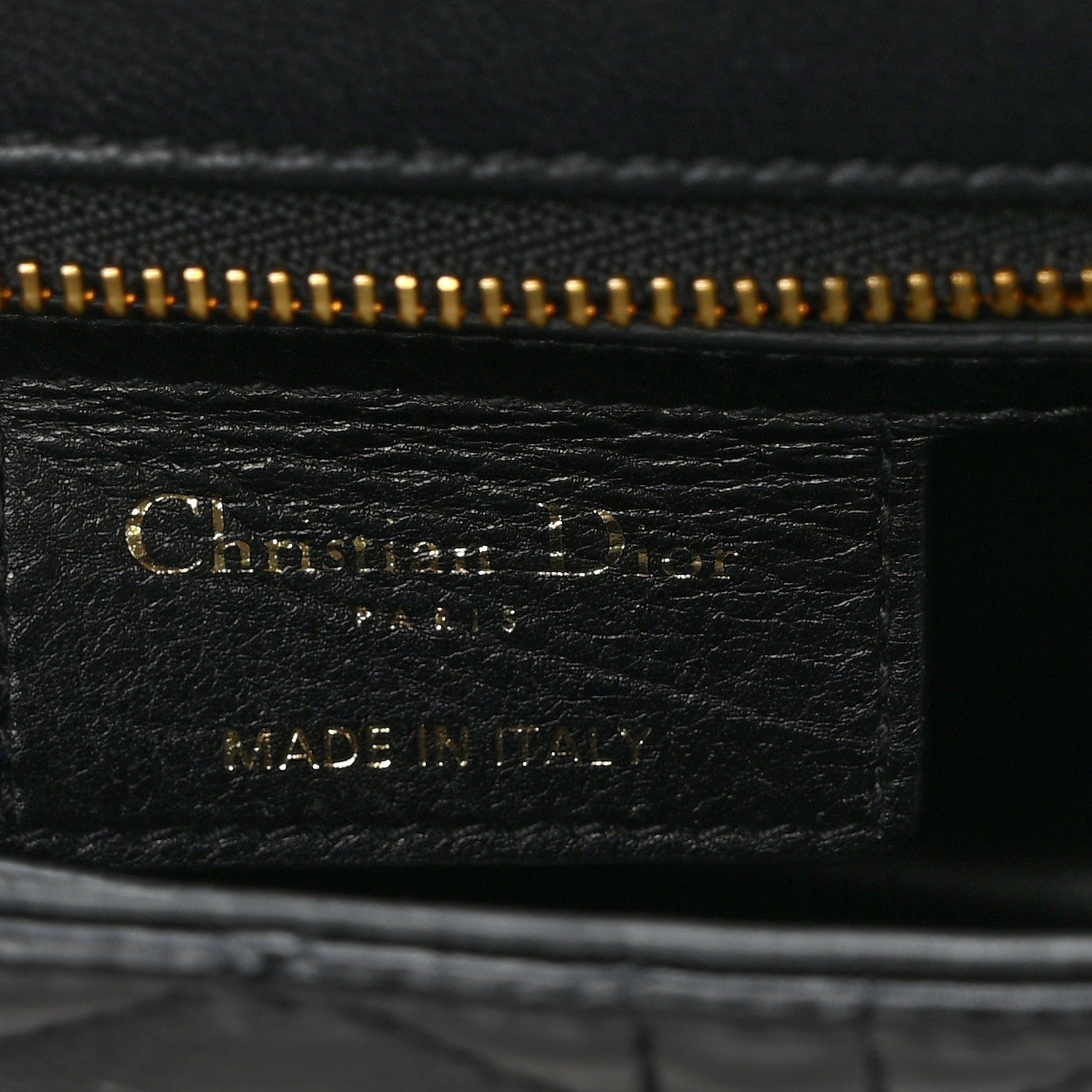 Christian Dior Calfskin Cannage Small Caro Bag Black 5 of 14