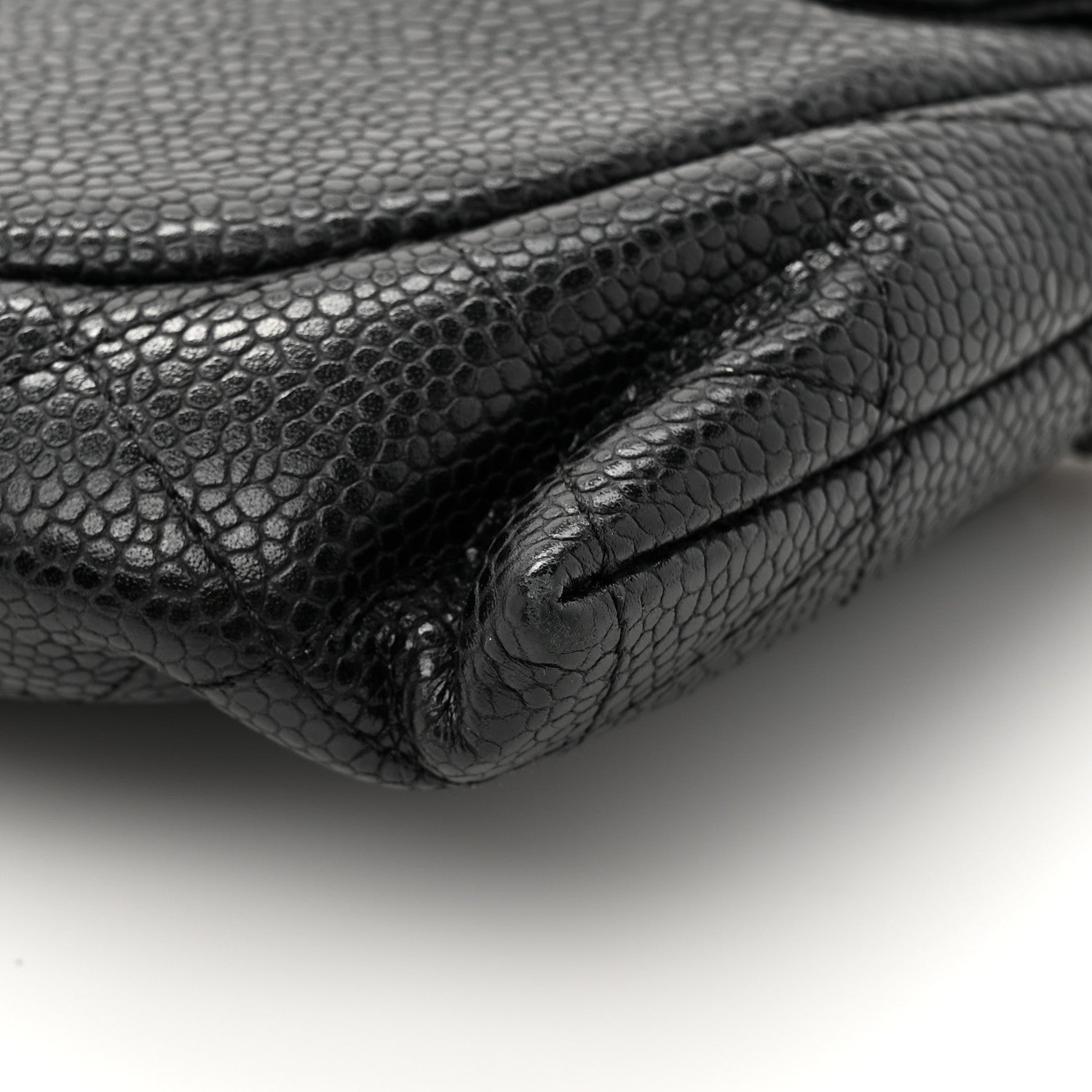 Chanel Caviar Half Moon Wallet On Chain WOC Black 13 of 14