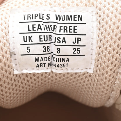 Balenciaga Fabric Mesh Clear Sole Womens Triple S Sneakers 38 Beige 9 of 9