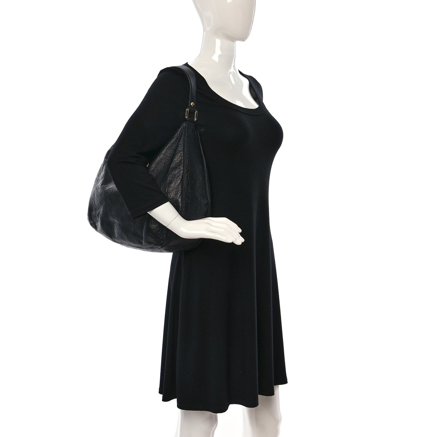Guccissima Large New Ladies Web Hobo Black