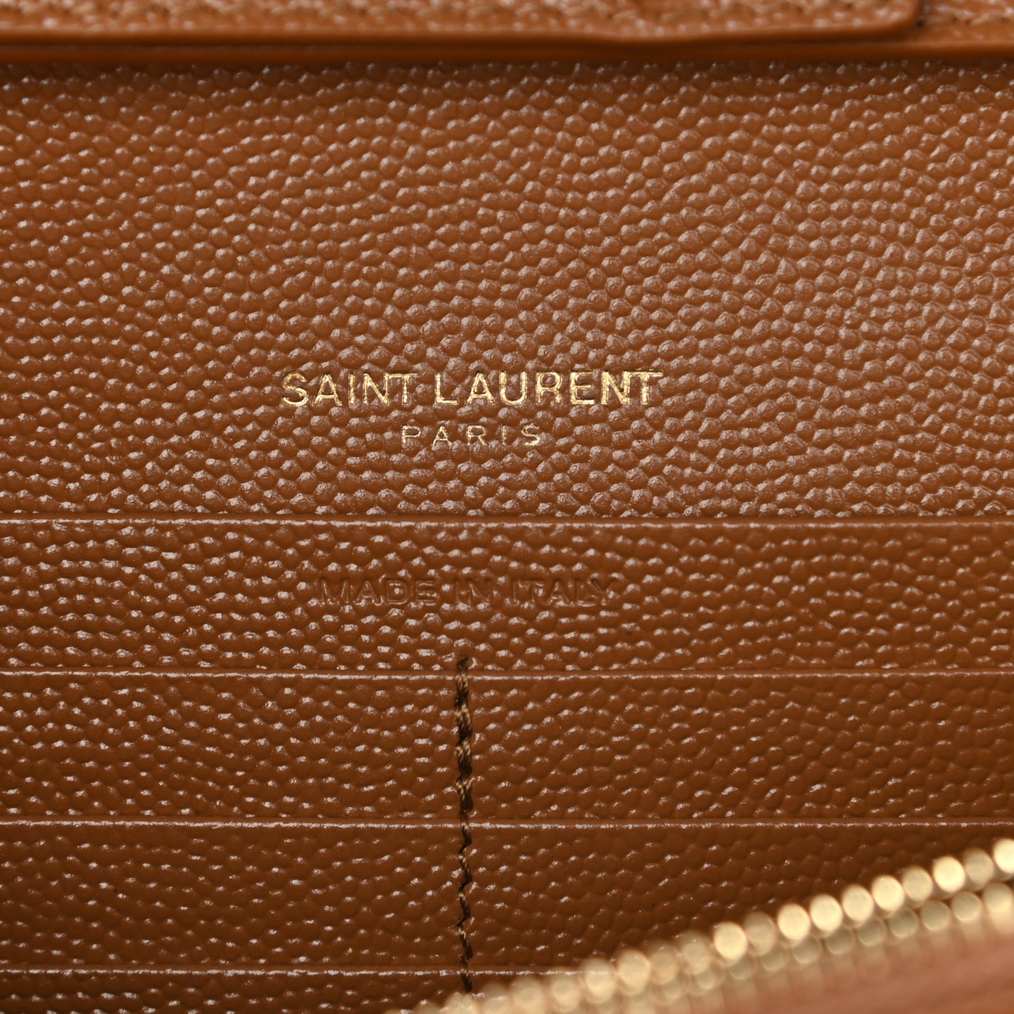 Grain De Poudre Matelasse Chevron Monogram Chain Wallet Dune