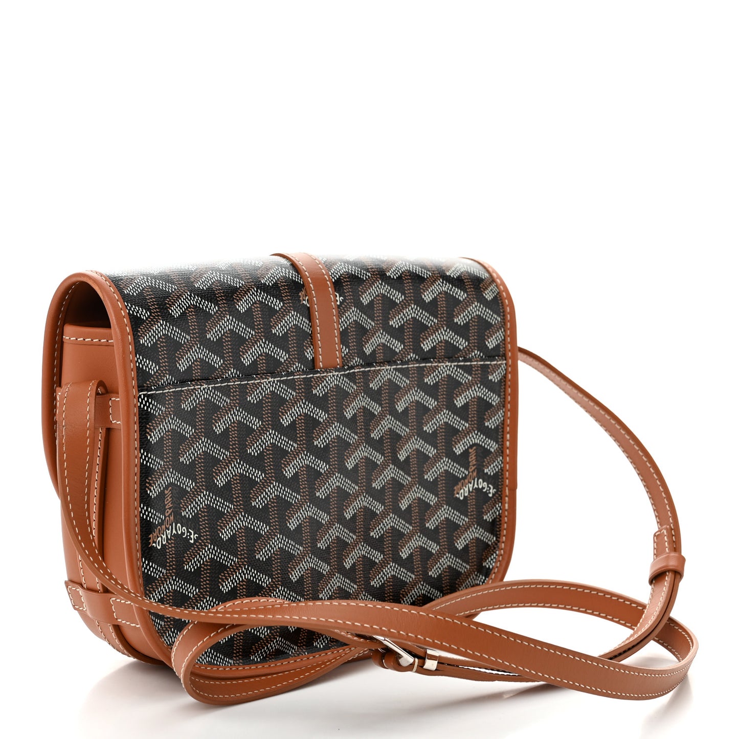 Goyardine Belvedere II PM Messenger Bag Black Gold