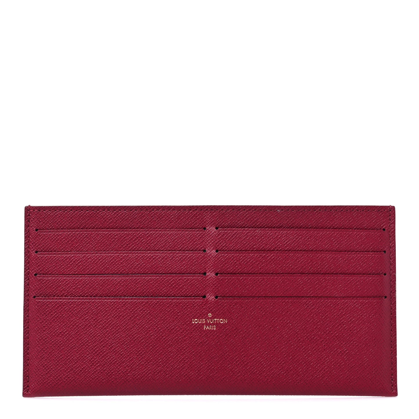 Calfskin Felicie Card Holder Insert Fuchsia
