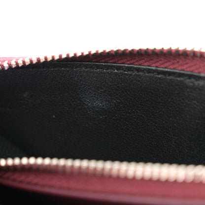 Saint Laurent Calfskin Crocodile Embossed Kate Monogram Tassel Chain Wallet Rouge Legion 12 of 14