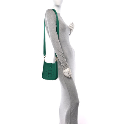 Hermes Taurillon Clemence Evelyne TPM Vert Vertigo 2 of 11