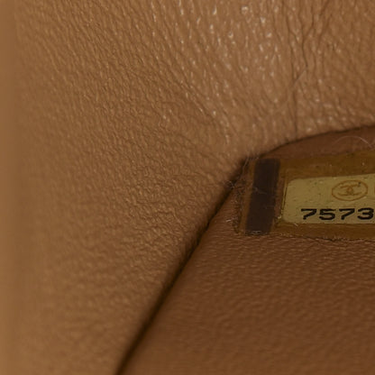 Chanel Lambskin Quilted Maxi Single Flap Beige 9 of 10