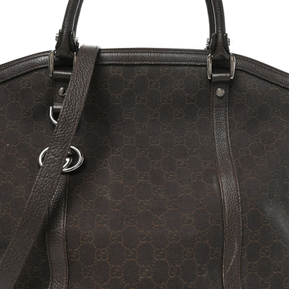 Gucci Monogram Large GG Charm Dome Satchel Dark Brown 8 of 10