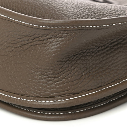 Hermes Taurillon Clemence Evelyne III PM Etoupe 8 of 9