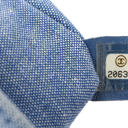 Chanel Denim Quilted Small Medallion Flap Blue 8 of 11
