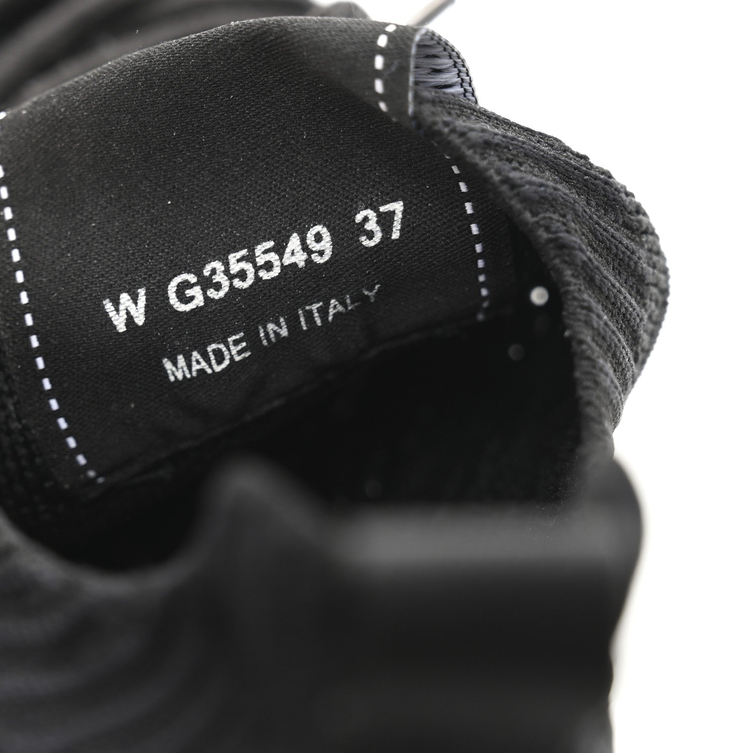Chanel Fabric Logo Sneakers 37 Black 8 of 9