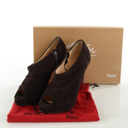 Christian Louboutin Suede Treopli 120 Booties 38 Moka 8 of 8