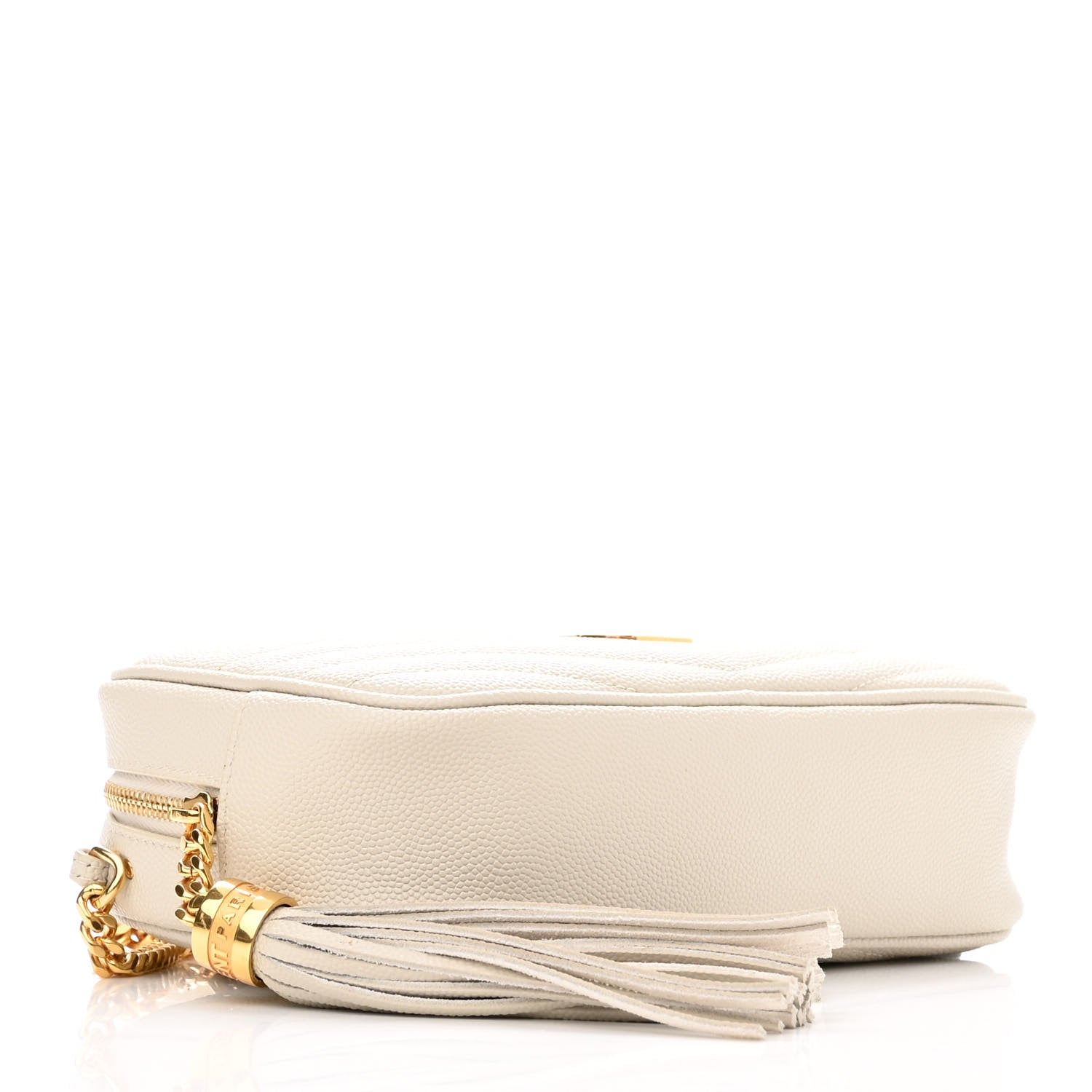 Saint Laurent Grain De Poudre Matelasse Monogram Mini Lou Camera Bag Crema Soft 4 of 11