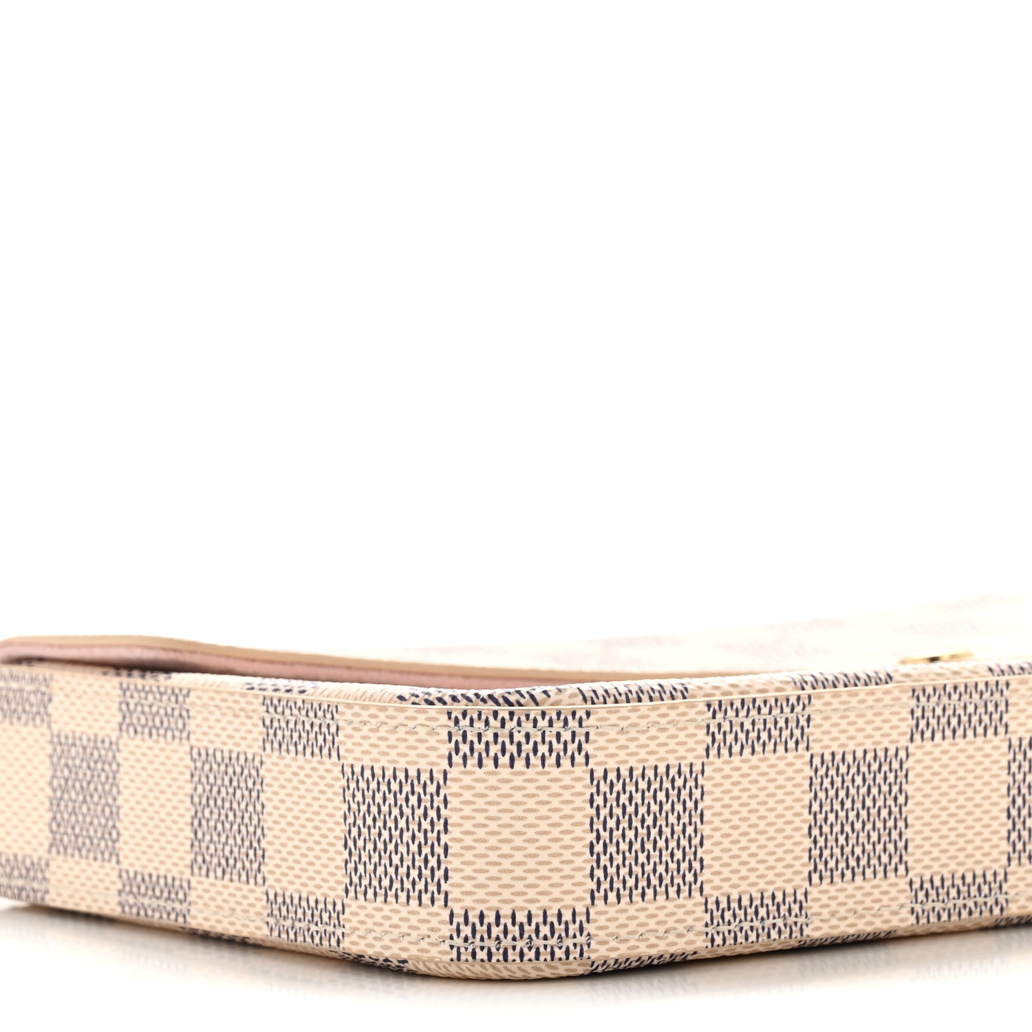 Louis Vuitton Damier Azur Pochette Felicie Chain Wallet Rose Ballerine 8 of 10