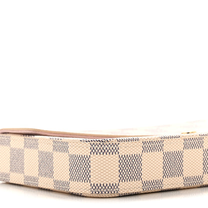Louis Vuitton Damier Azur Pochette Felicie Chain Wallet Rose Ballerine 8 of 10