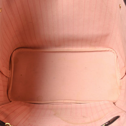 Louis Vuitton Damier Ebene Neo Neverfull MM Rose Ballerine 5 of 9