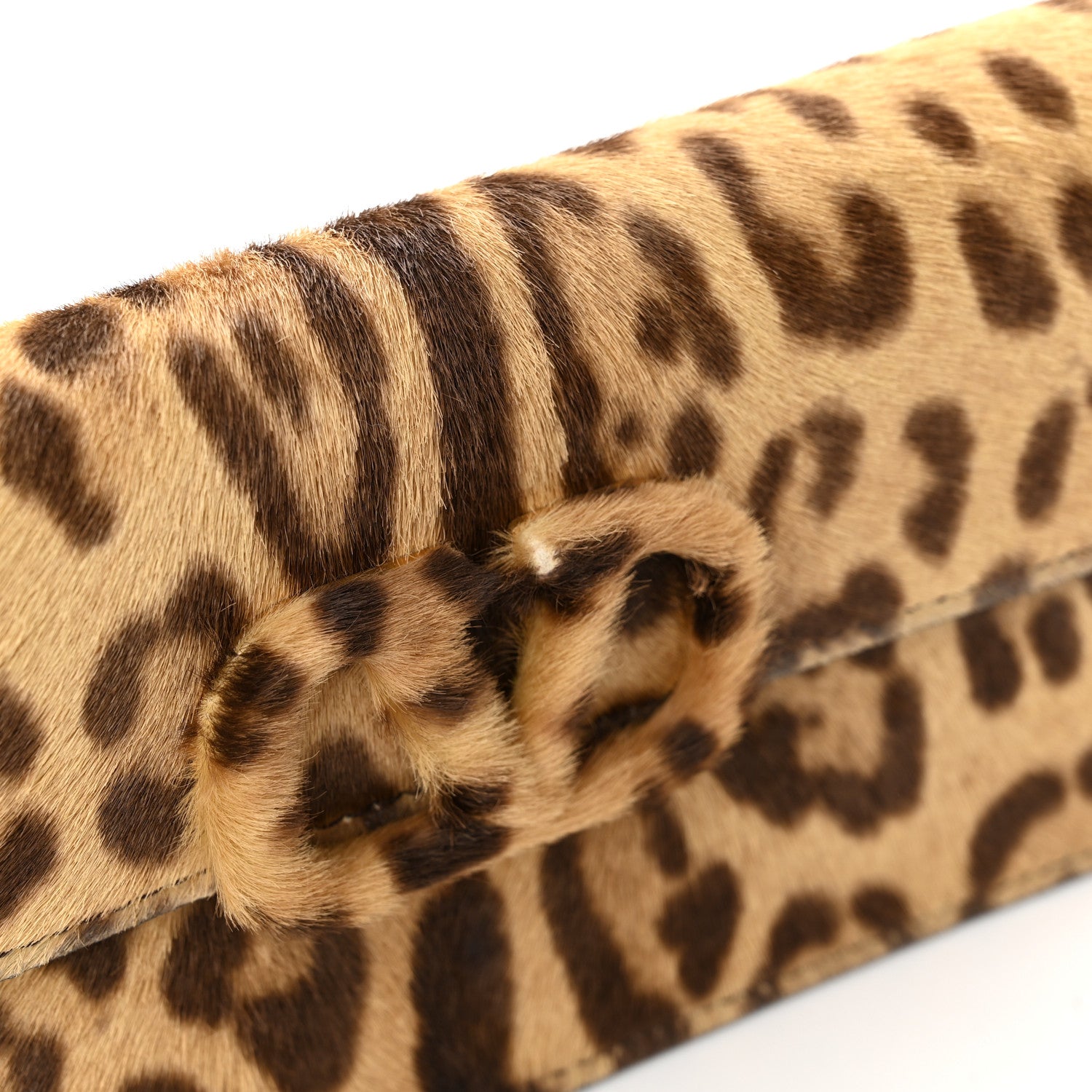 Valentino Garavani Calf Hair Leopard Print VSling Chain Wallet 10 of 11