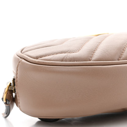 Gucci Calfskin Matelasse GG Marmont Belt Bag 95 38 Porcelain Rose 10 of 13