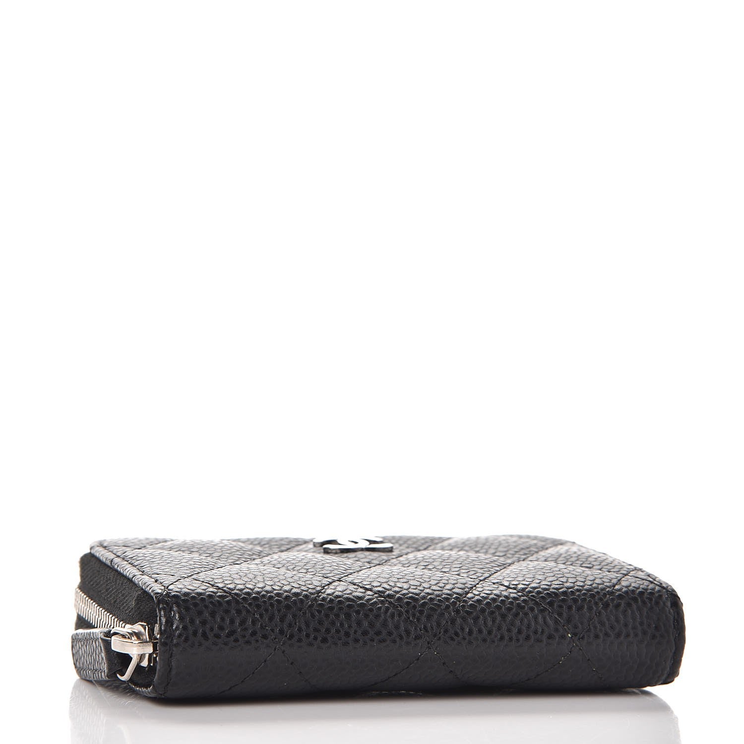 Chanel Caviar Quilted Zip Coin Purse Black 4 of 8