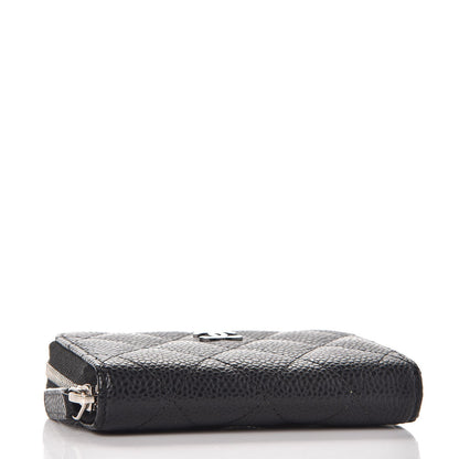 Chanel Caviar Quilted Zip Coin Purse Black 4 of 8