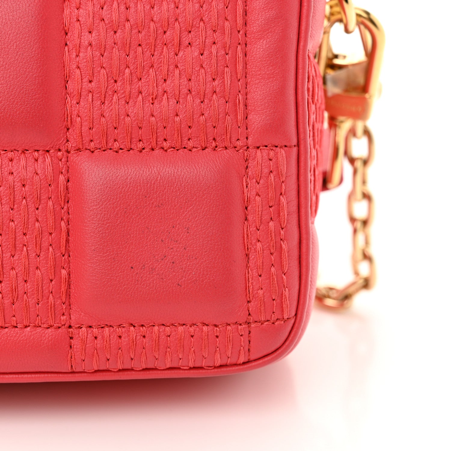 Louis Vuitton Lambskin Damier Quilt Troca PM Rose 12 of 14